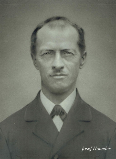 Josef Honeder auf einer schwarz-weiß Fotografie